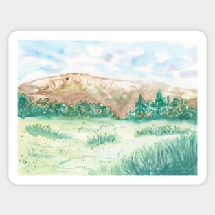 Watercolor Mountain Sticker